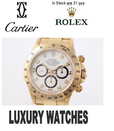 21 x LUXURY WATCHES LIKE ROLEX - CARTIER