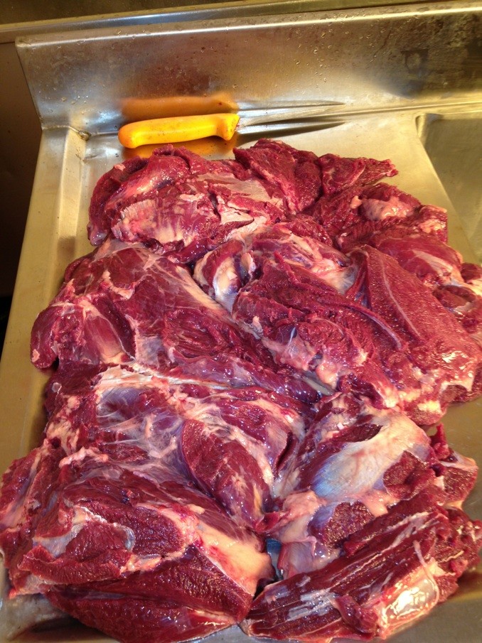 donkey MEAT in cuts / donkey hides