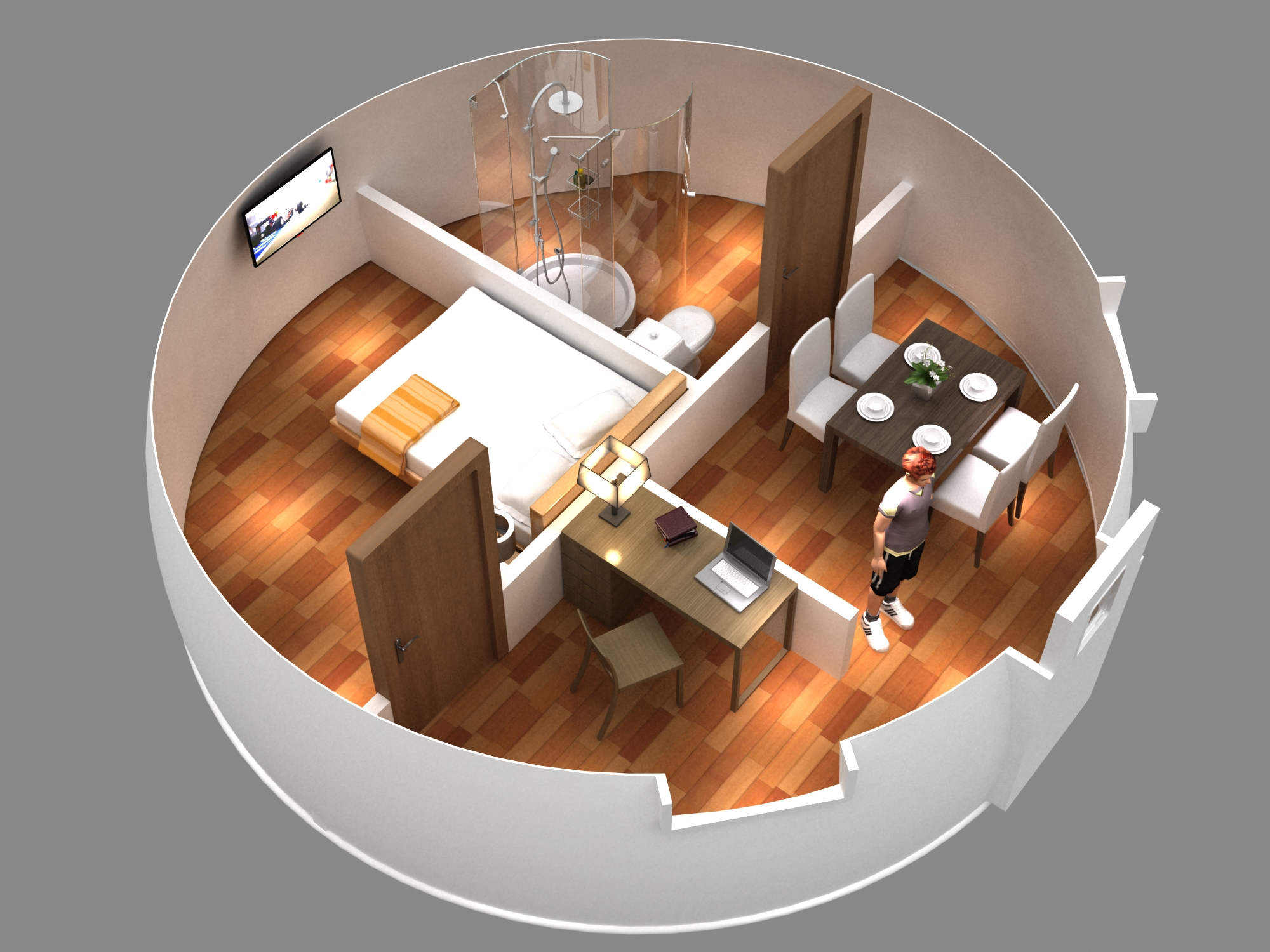 Typhoon proof dome house