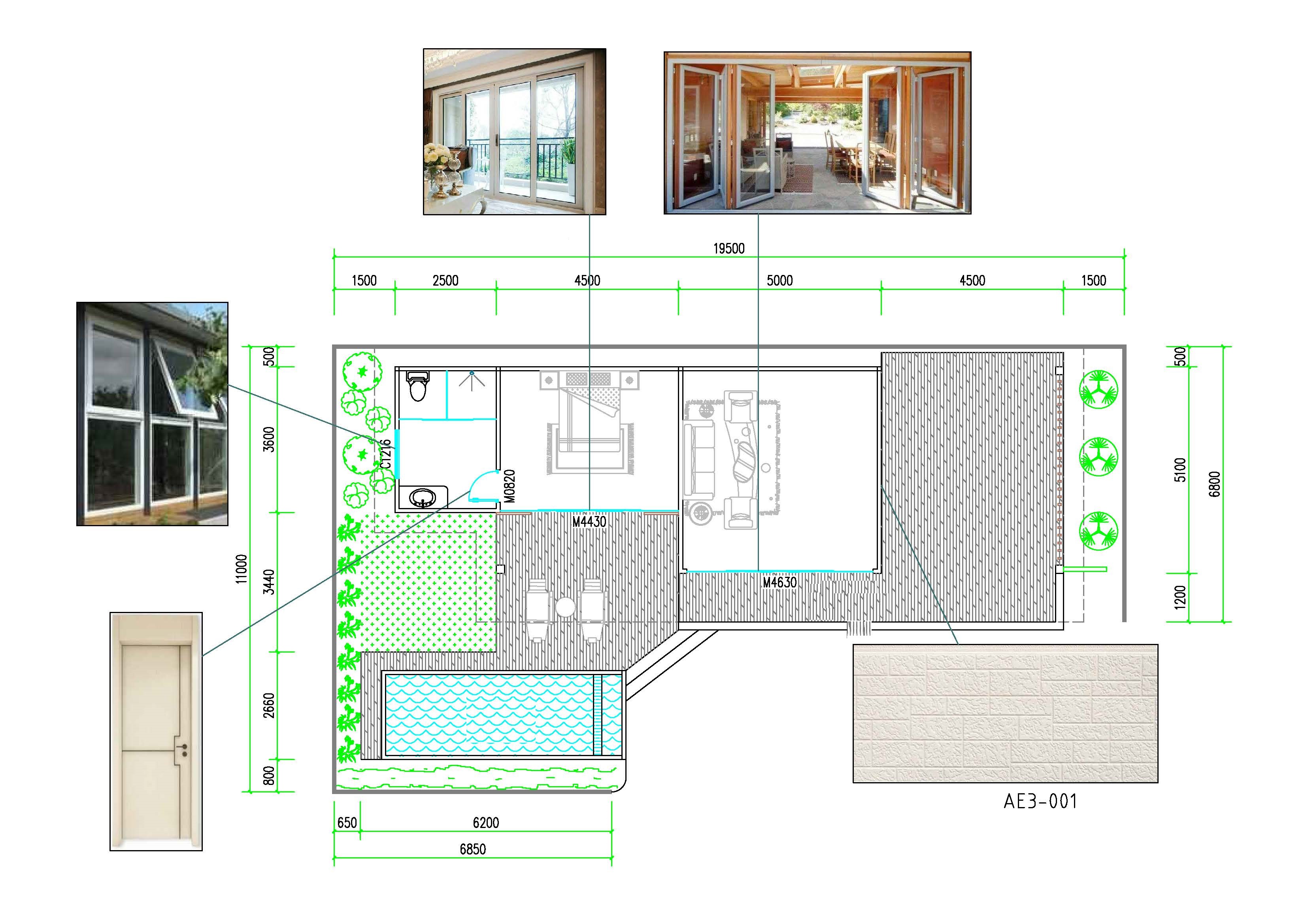 Modern Prefab House Model Light Steel Structure