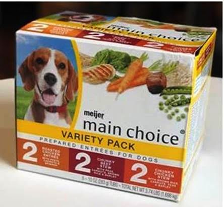 Meijer Main Choice Wet Dog Food (Variety Pack & Individual Flavors)