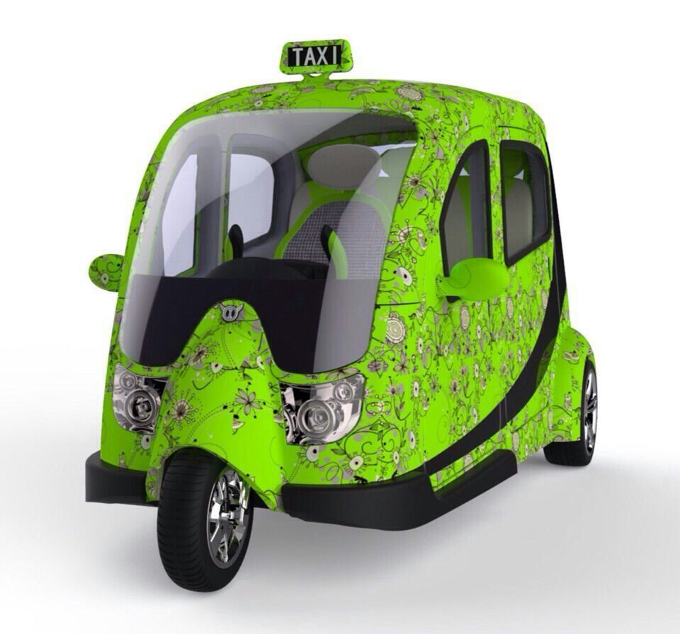 Bus and/or trike (tuk tuk) solar stations