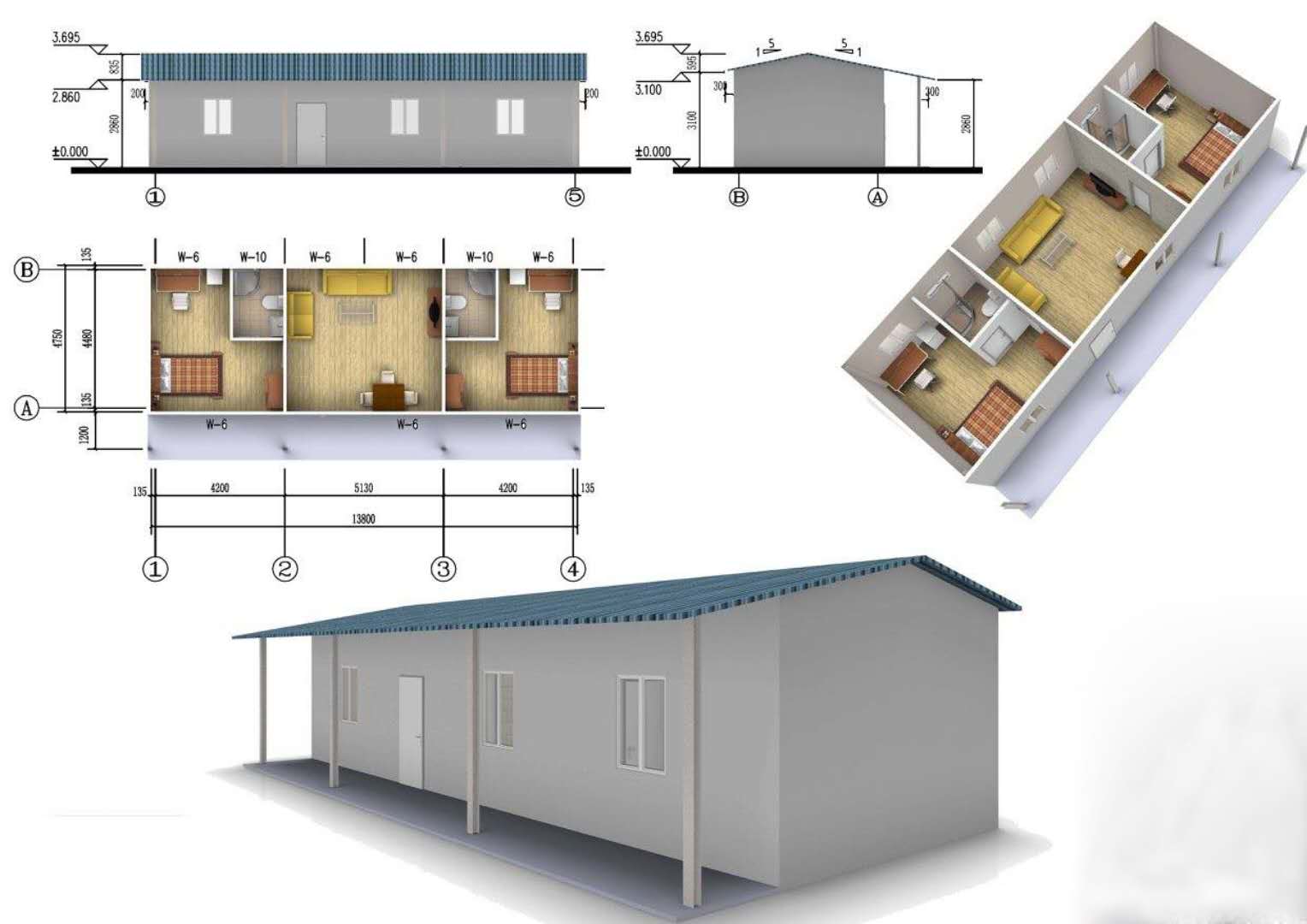 House Model Light Steel Structure