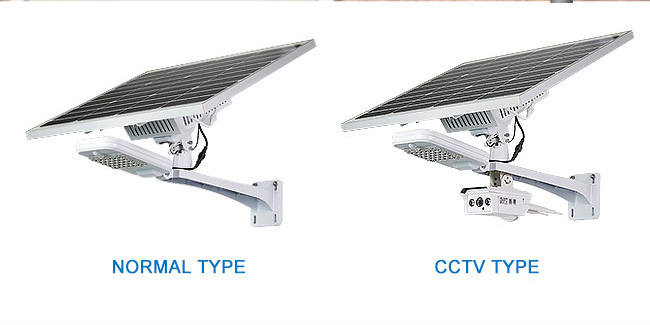 High quality solar security light with romote control and CCTV Camera for your garden