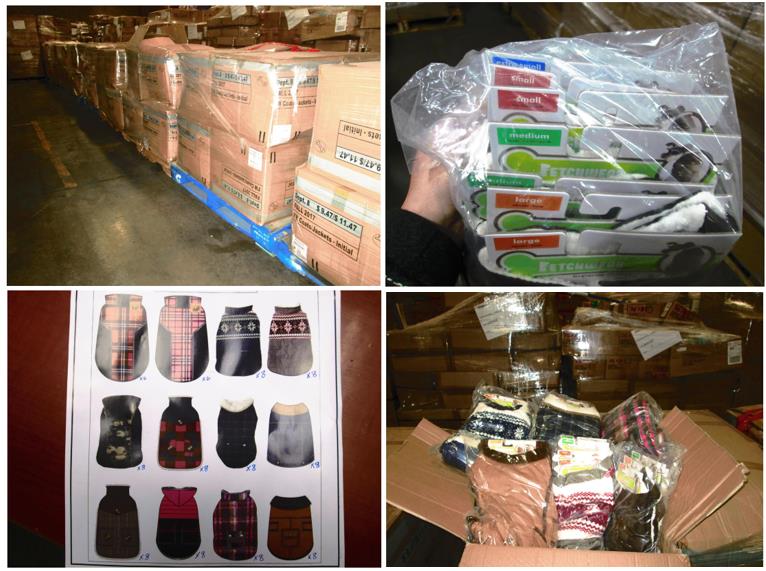 Assorted Winter Doggie Jackets- Several Styles- Sold by the Pallet