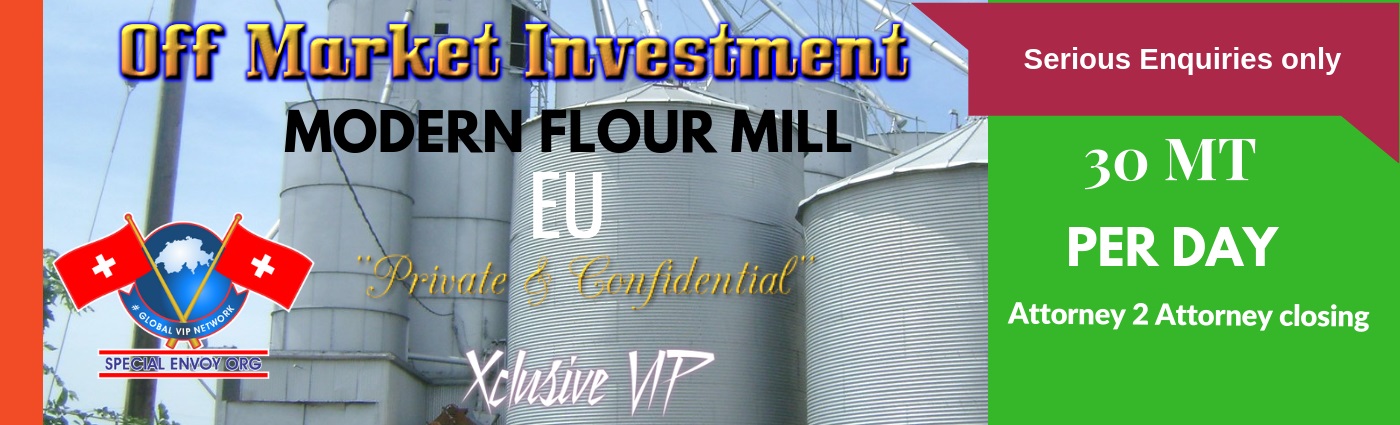 OFF MARKERT ALERT - MODERN FLOUR MILL FOR IMMEDIATEL SALE- EU ௹௹௹