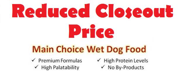 Main Choice Wet Dogfood (10 oz Tubs)---FOB NEW JERSEY