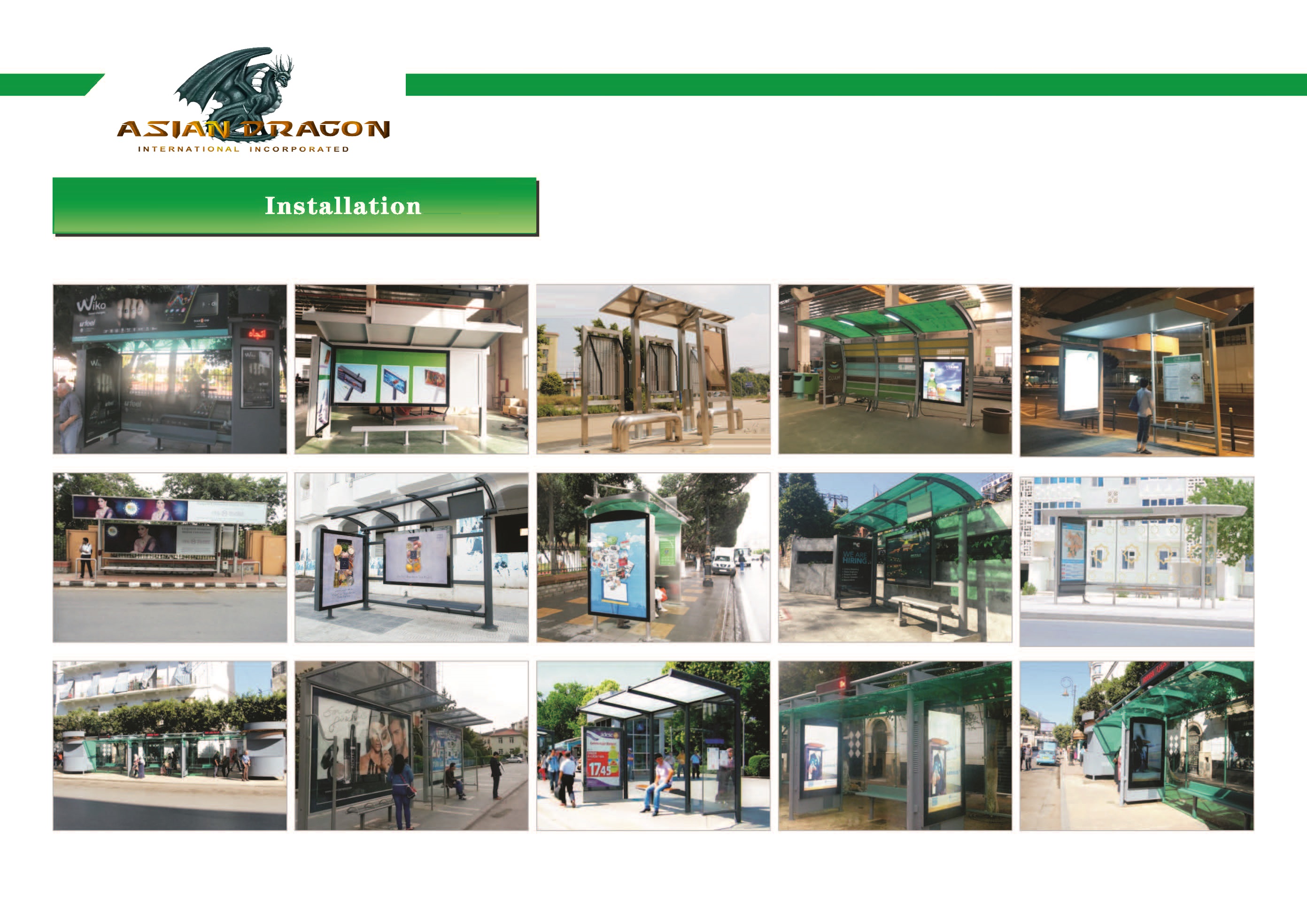 Solar Bus shelters