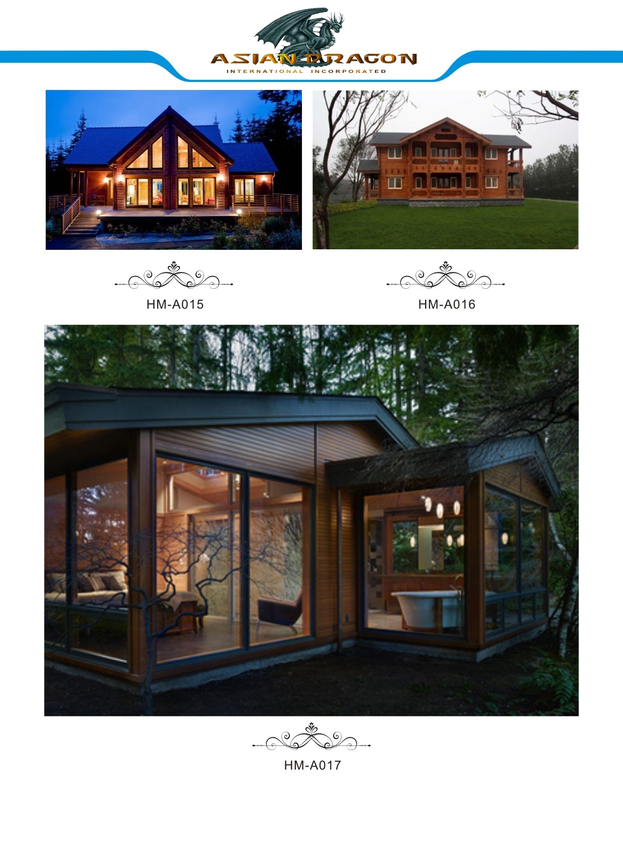 Prefab wooden houses