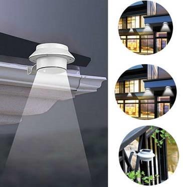 LED solar gutter light Europe