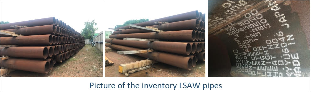  10750 METERS JAPAN ORIGIN STOCK LSAW PIPE