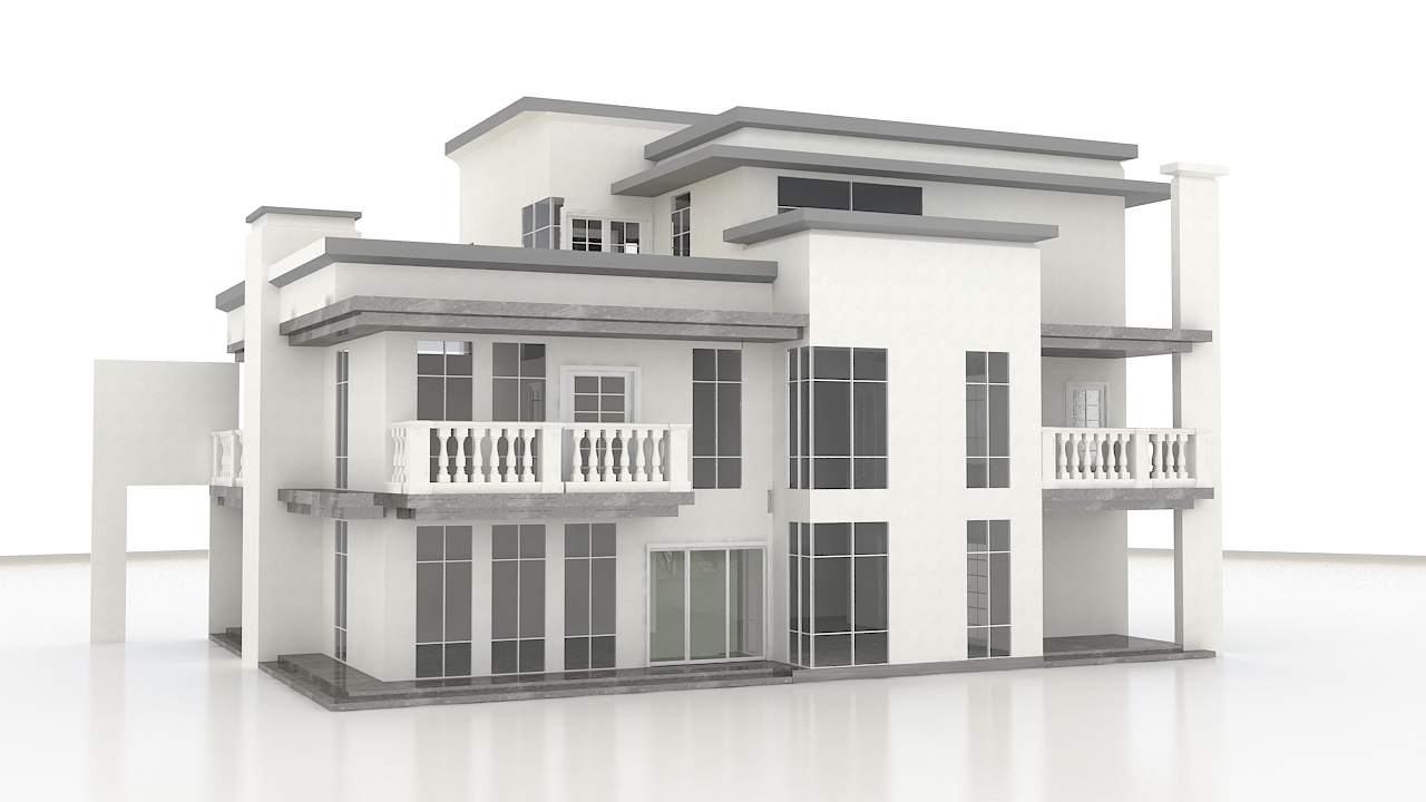 LIGHT STEEL FRAME HOUSE---420sqm light steel villa in Sierra Leone / Africa