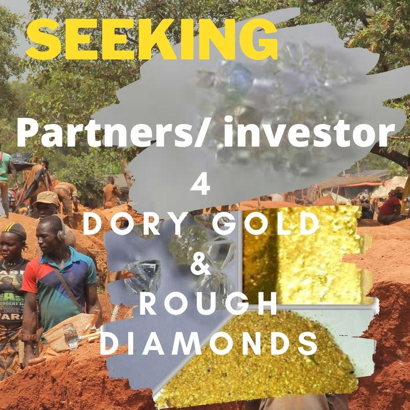 SEEKING PARTNERS & INVESTORS FOR GOLD/ DIAMOND MINING.