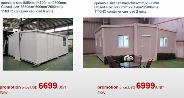 discount for expandable container house