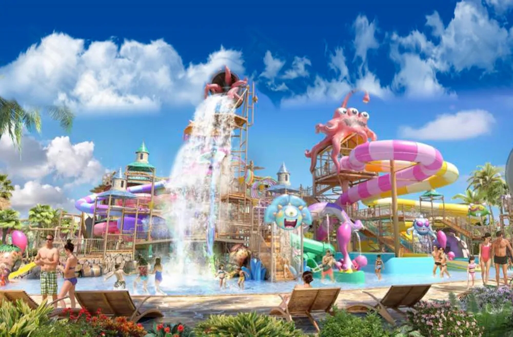 The biggest water house/aqua play in the world are under construction 