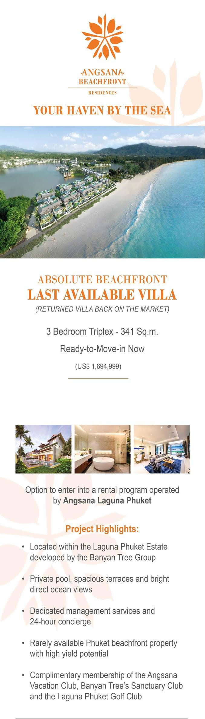  Angsana Beachfront Residences Phuket