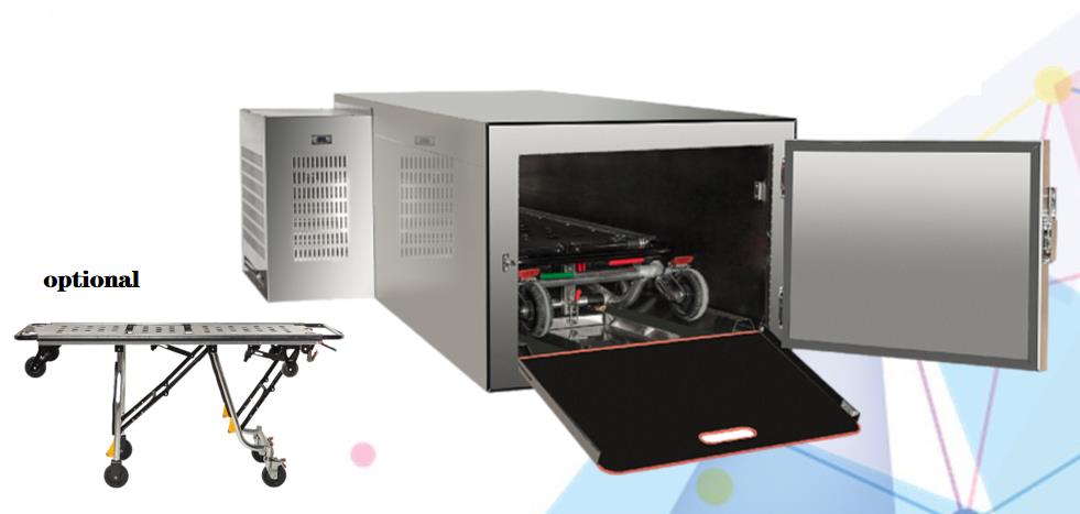 Mobile mortuary freezer
