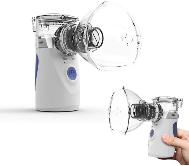 MESH Mini Portable Handheld Ultrasonic Silent Inhale Nebulizer for Kids & Adults