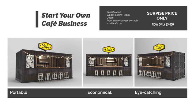 Consider a  container cafe 