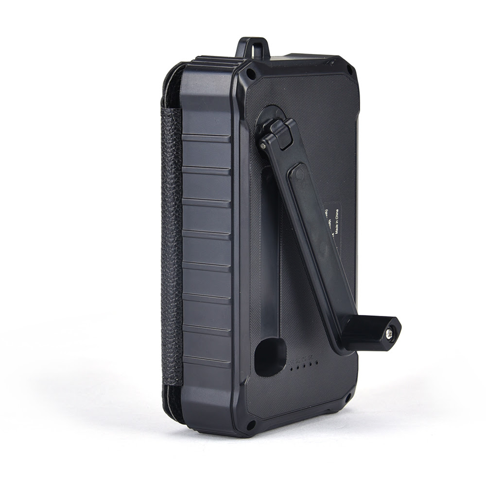 12000mah Hand Crank Solar Folding Panels Power Bank.