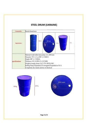 STEEL DRUM MANUFACTURER       