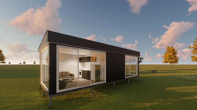 An amazing 40sqm flexible design, folding system home 