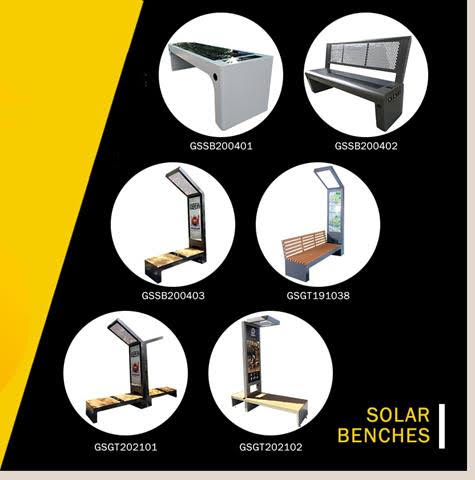 Beautiful city  Solar bench price list