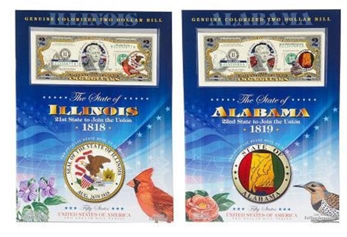 DISCONTINUED COLLECTORS Brand-New Quarter & $2 Bill sets