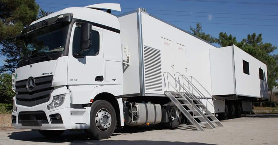 Mobile trailer hospital