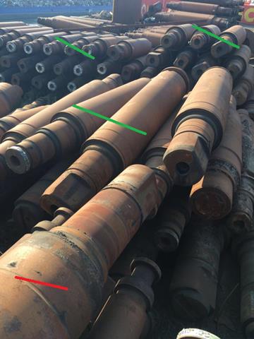 Scrap Steel Mill rolls. used discarded.