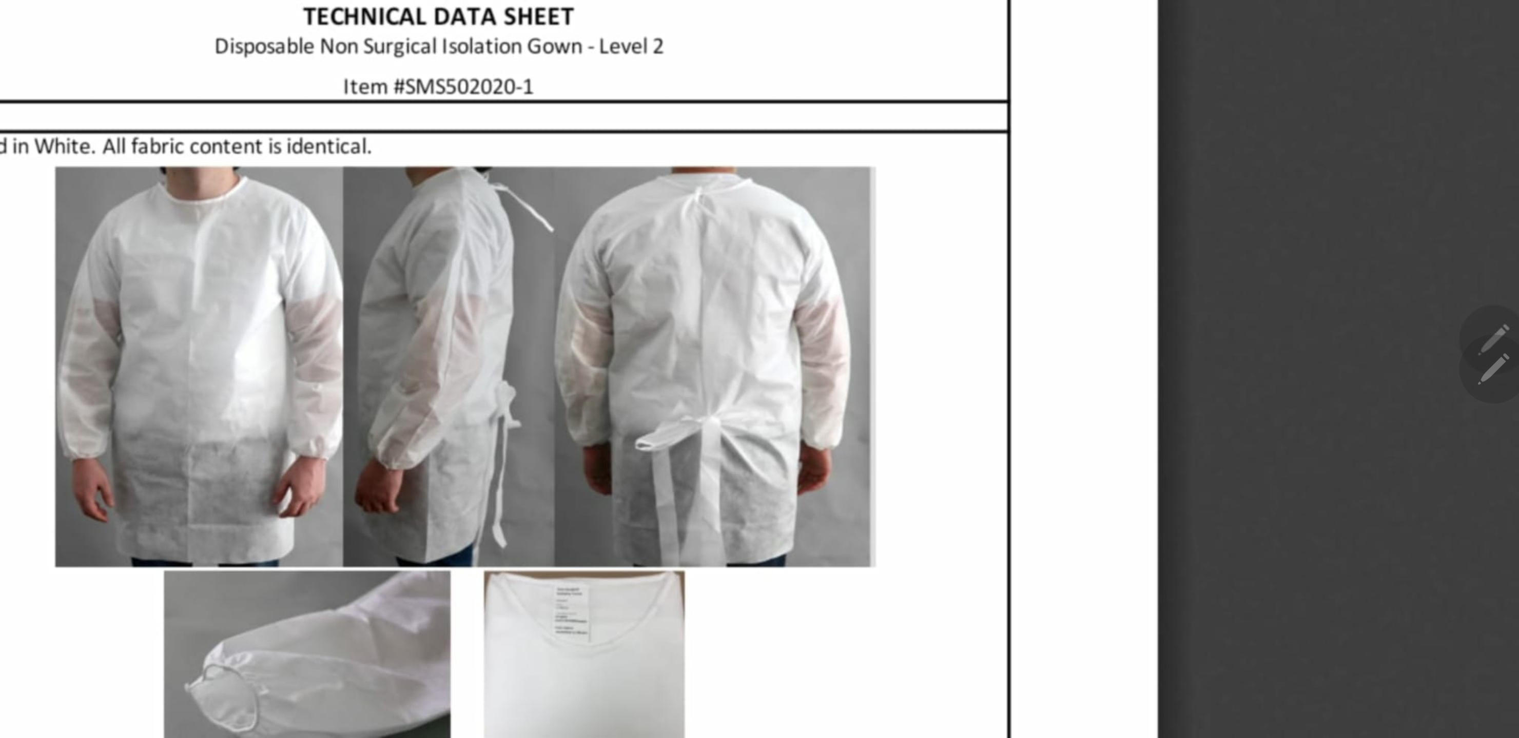 75k Disposable Gowns OTG USA