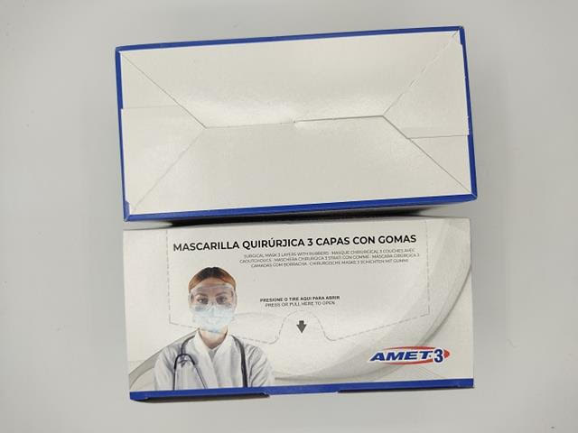 SURGICAL MASK IIR - BLUE AMET Europe