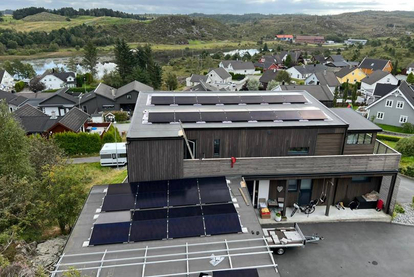 solar system with 415W solar panels
