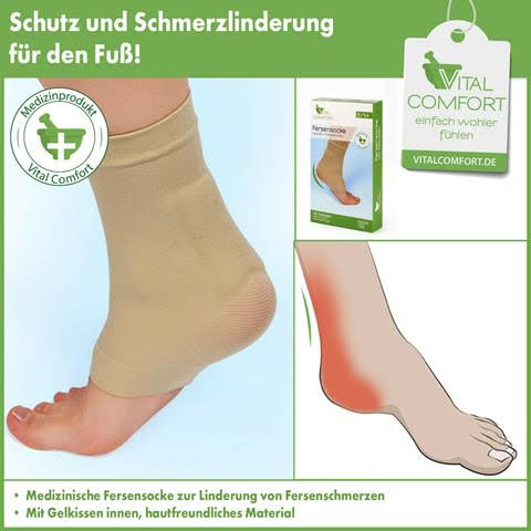 Heel socks S/M with gel cushion Europe