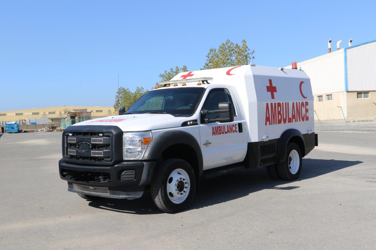 29/11/2022 - New Offer - Ford F-550 6.7L V8 Turbo Diesel with Ambulance Box Package Type 1 - Fully armored up to CEN B6/NIJ Level III - ONLY 1 UNIT AVAILABLE IMMEDIATELY!