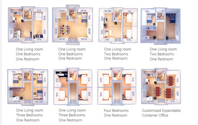  expandable house & flat packing house