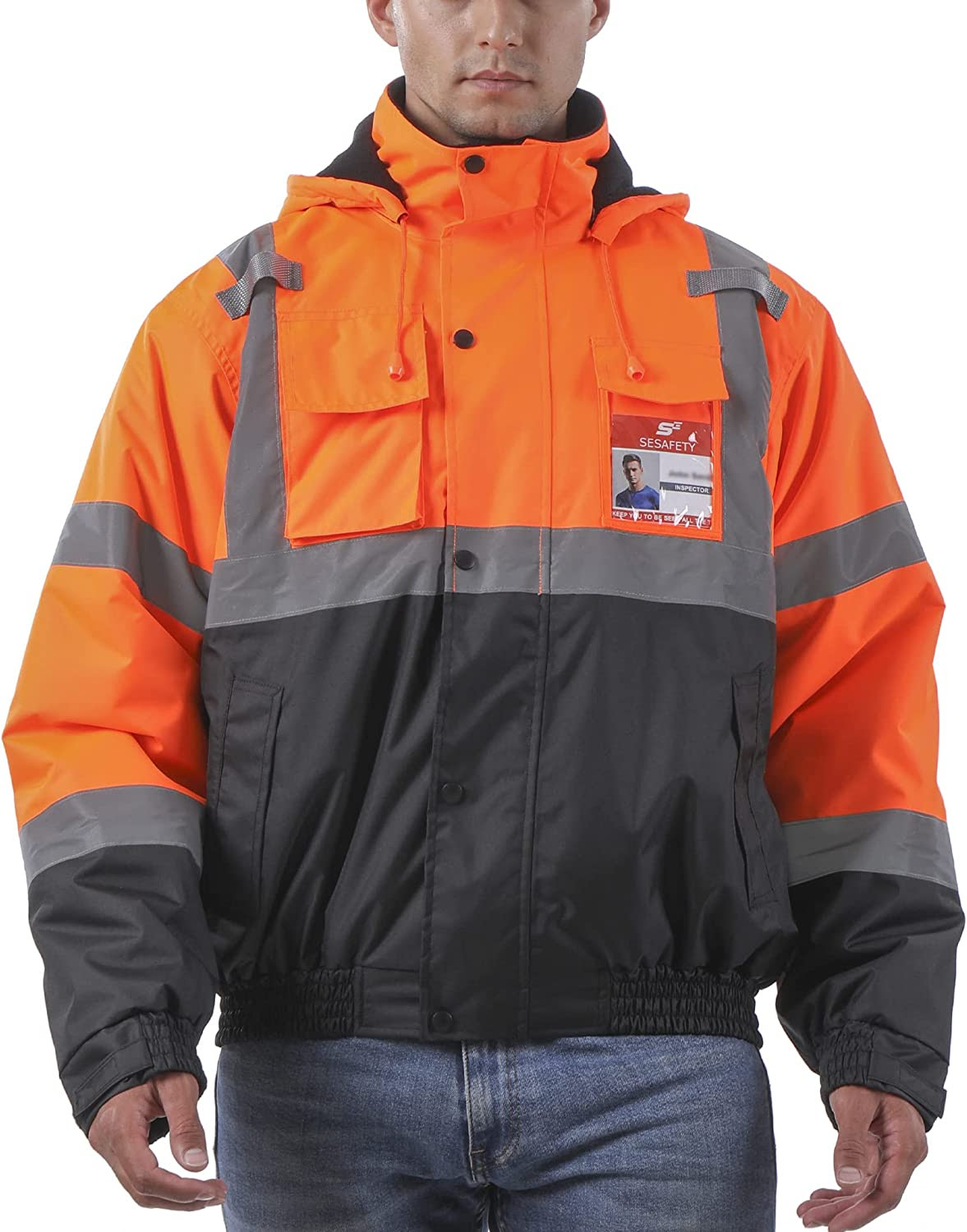 Sesafety Mens Reflective Waterproof Safety Jacket. 24,000 pcs. EXW Los Angeles $7.50pc.