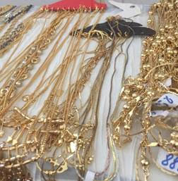 Gold and silver plated reckless and jewelry