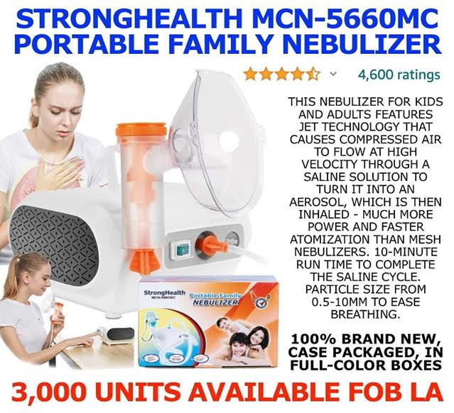 StrongHealth MCN-5660MC Nebulizers USA