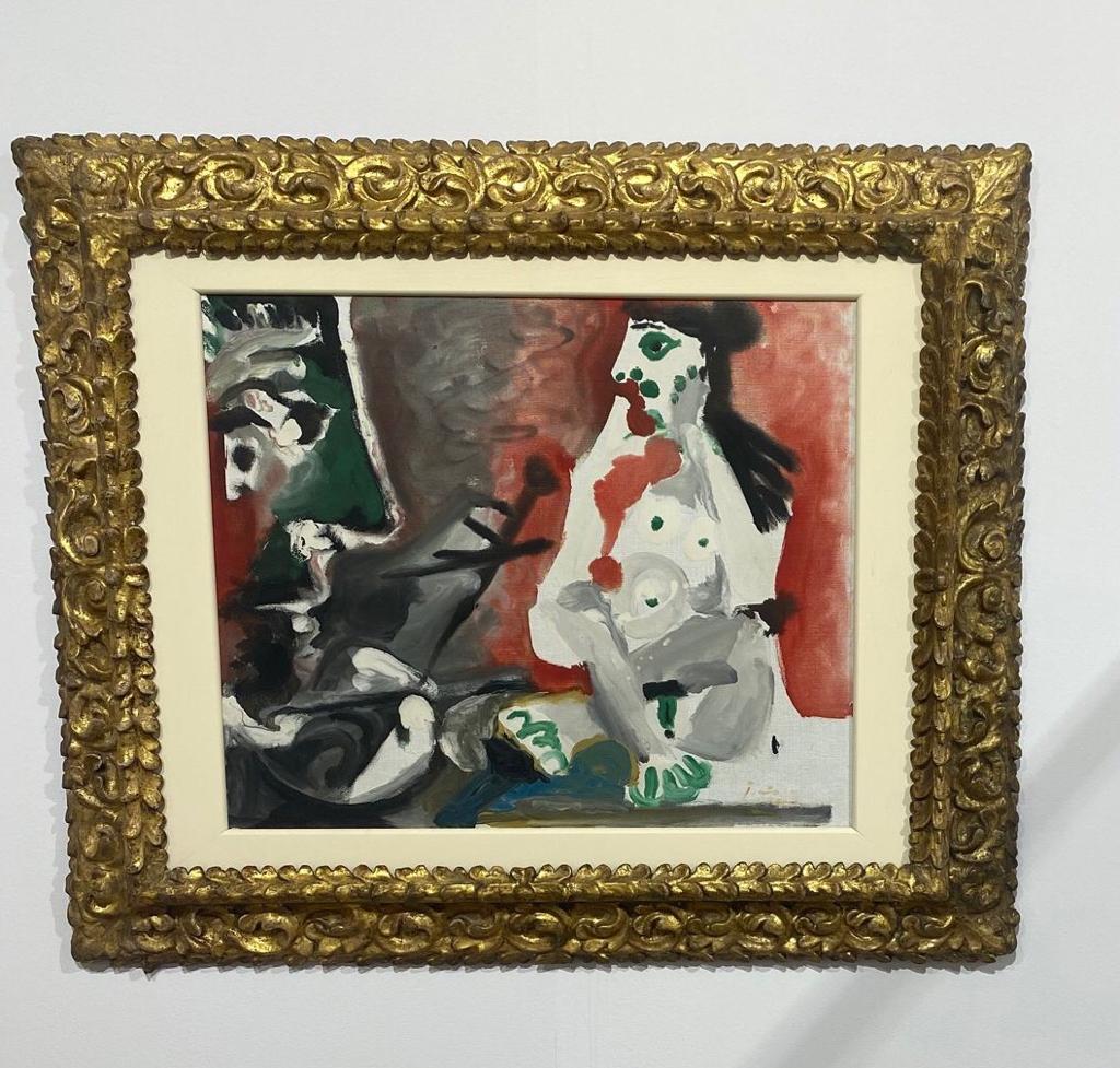 Pablo PICASSO (1881-1973) Le peintre et son modèle (1964)