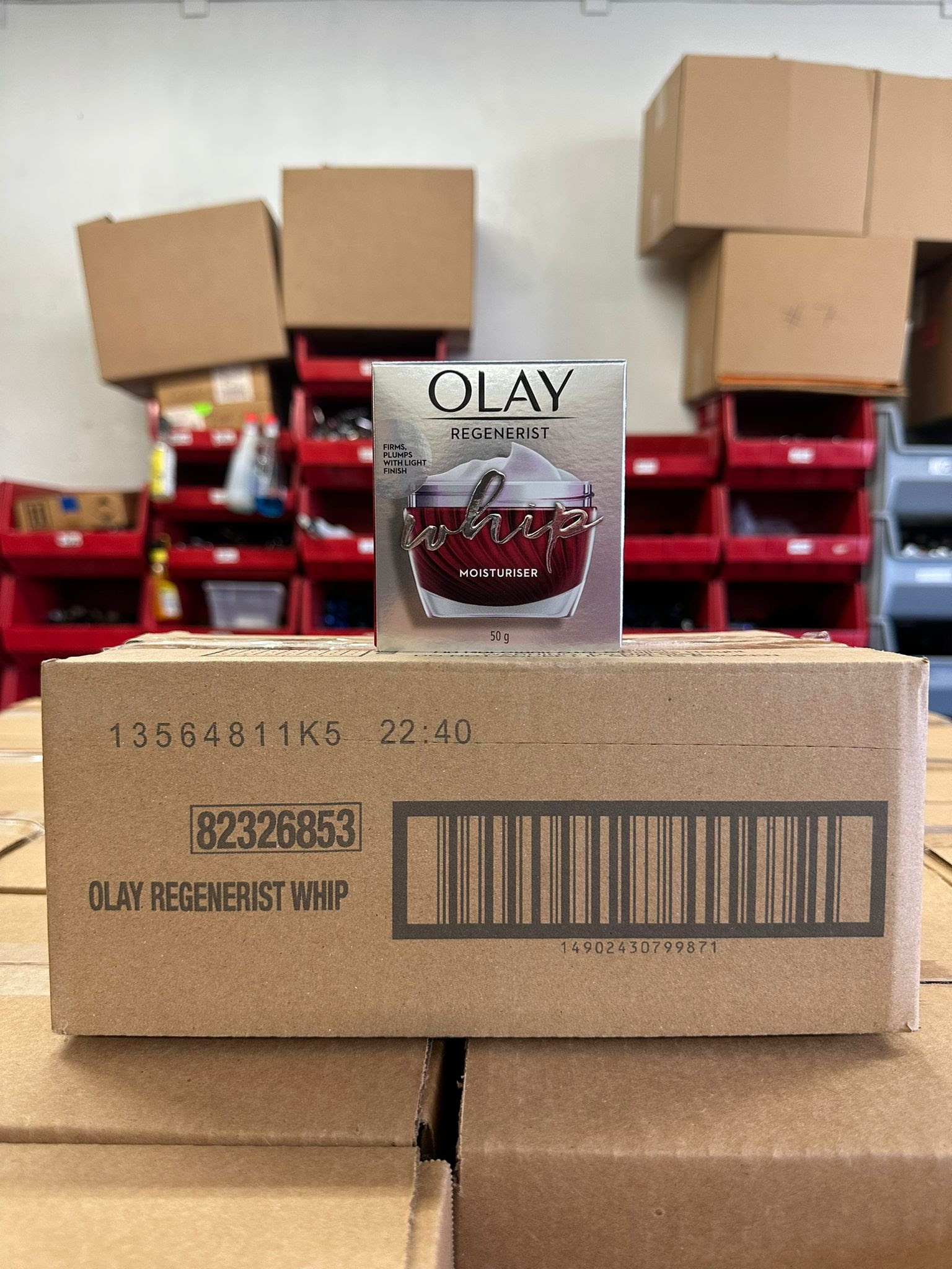 Olay 1.7oz Regenerist Whip Active Moisturizer. EXW New Jersey. 6000 units. $12.75 unit.