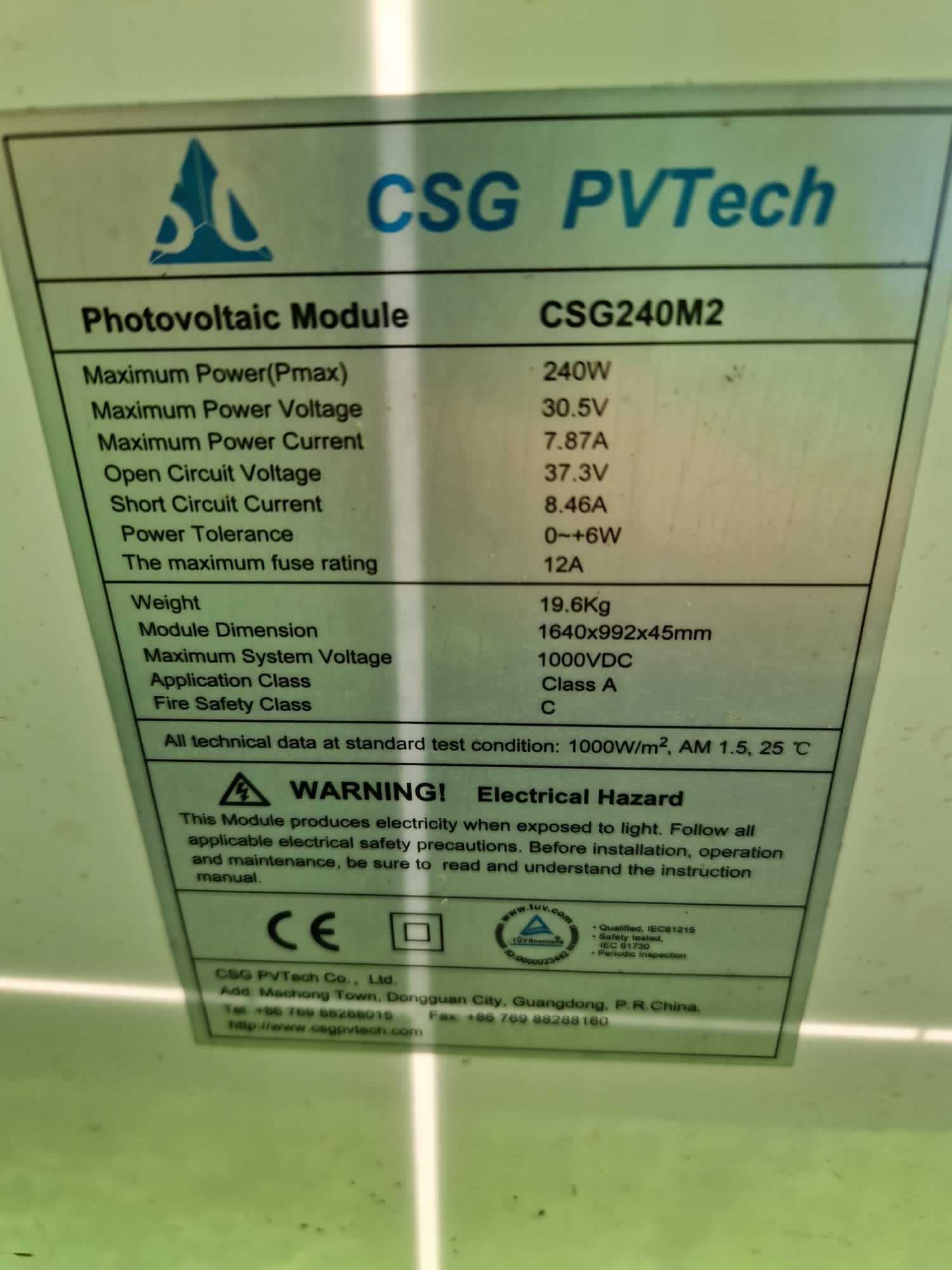 good used solar panel