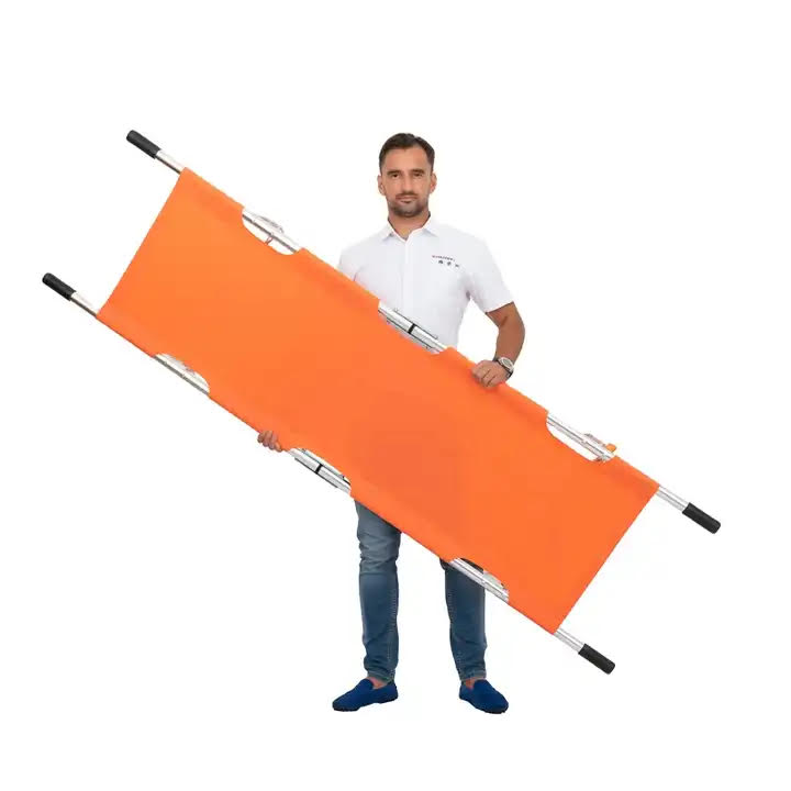 Aluminum alloy two folded stretcher