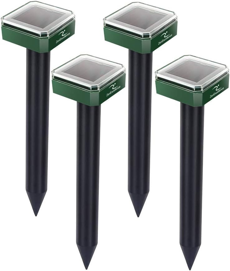 ZenExcellence 4 Pack Solar Mole Repellent. 7000Packs. EXW Los 