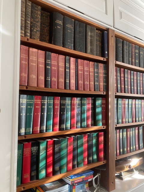 Unique Selection of Office Decoration by Private Collector - Lloyds Register Books - Vintage Ship Models