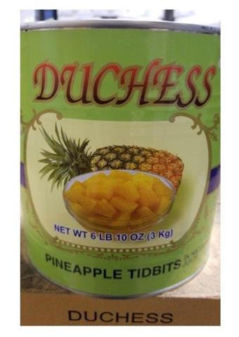 Duches brand  pineapple tid bits  in natural juice