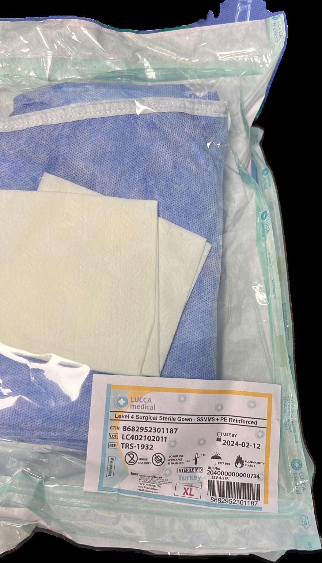 Lucca Medical Level 3 & 4 Surgical Sterile Gown. 130000units. EXW New Jersey 