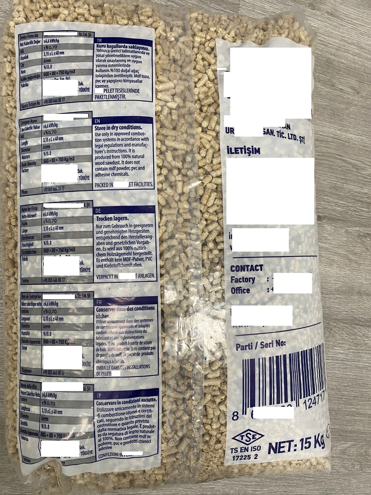 6/8 mm WOOD PELLETS / ENPLUS A1