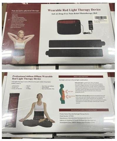 500  Red light therapy belt near-infrared-light therapy wrap for body Wearable large pad for waist, back, shoulder with timer controller.