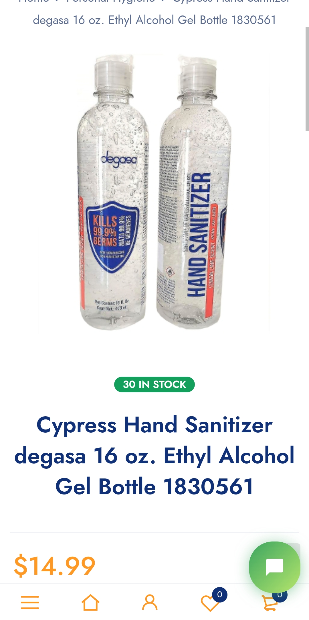 228,000 HAND SANITIZER GELS 